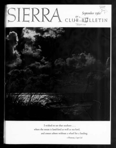 Sierra Club Bulletin 1961 Vol 46 No 7 September thumbnail